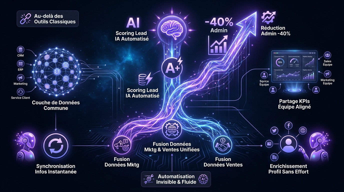 Interface d'automatisation du pipeline de vente avec intelligence artificielle