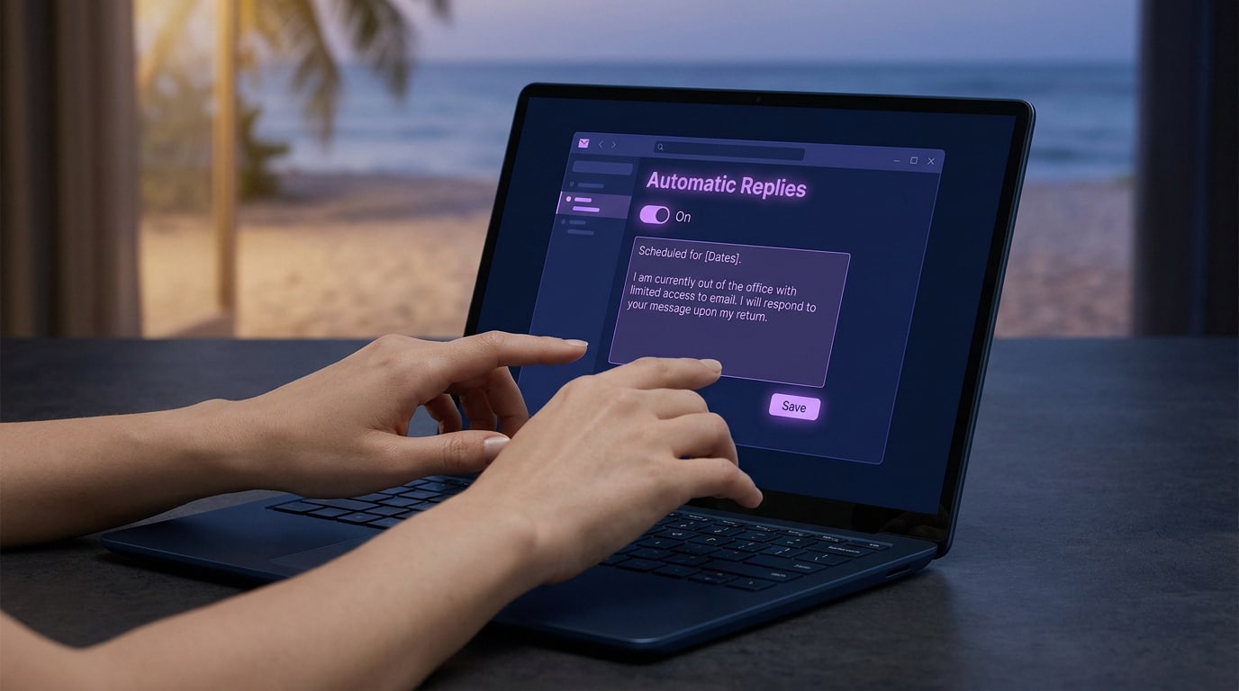 Comment activer un message d’absence dans Outlook durant ces vacances ?