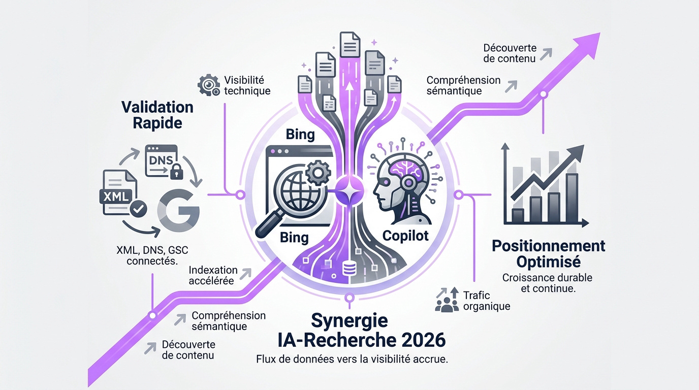 Synergie entre l'intelligence artificielle et la recherche organique pour la visibilité web en 2026