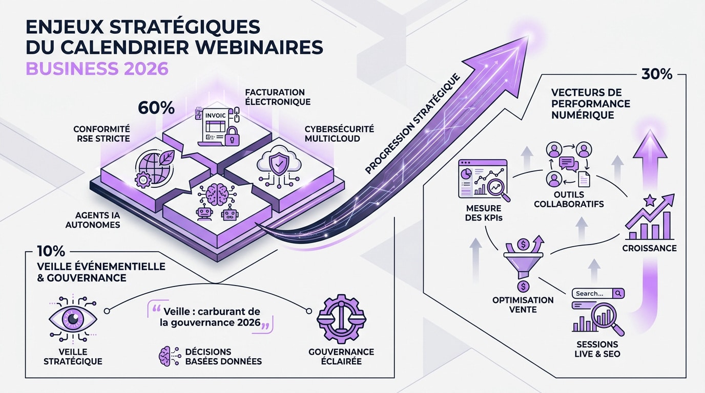Analyse stratégique des webinaires business et IA pour le second semestre 2026