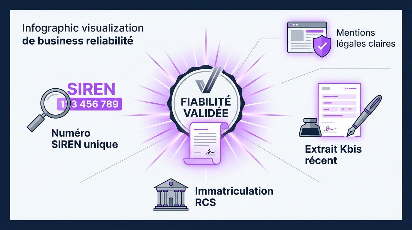 Vérification des documents officiels et du Kbis pour valider la fiabilité d'une entreprise