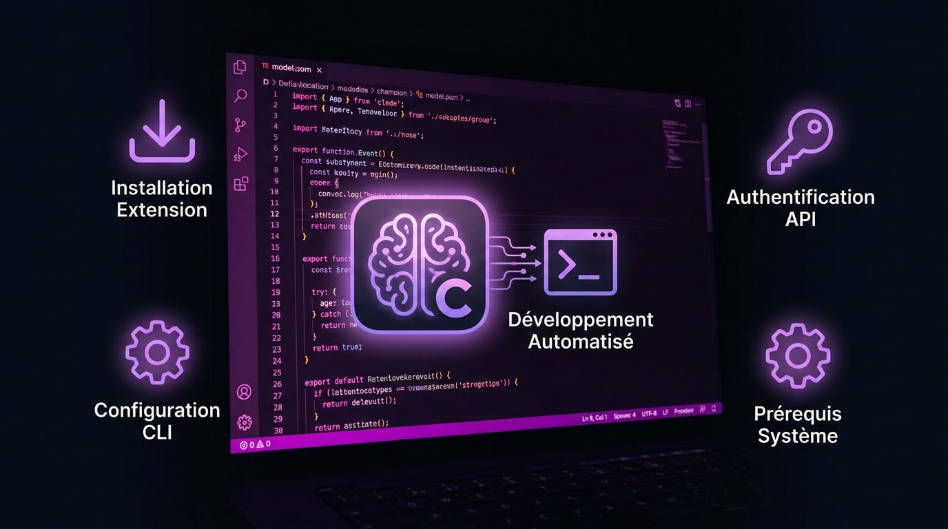 Interface moderne d'un environnement de développement assisté par intelligence artificielle