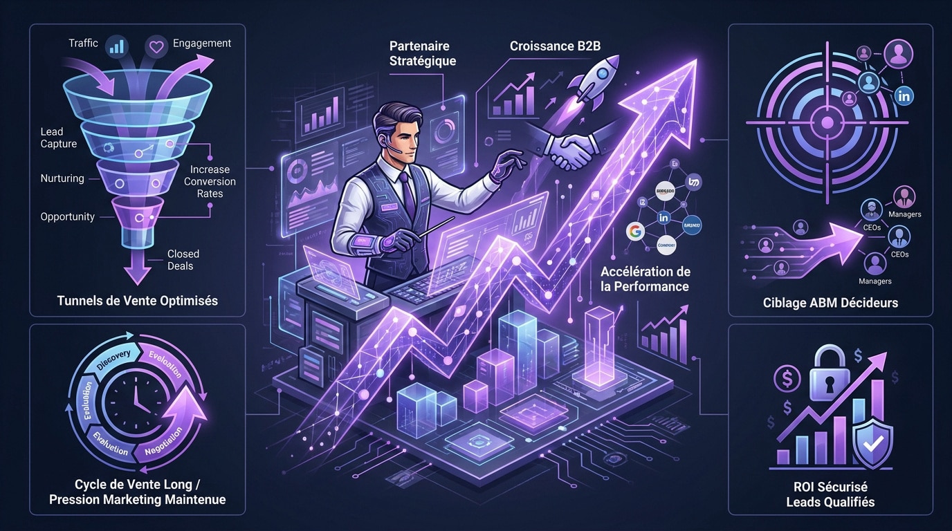 Stratégie de croissance B2B et accélération du ROI via LinkedIn Ads